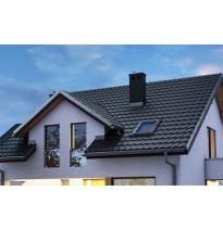 Blachodachówka modułowa  Germania simetric Pladur® Wrinkle mat