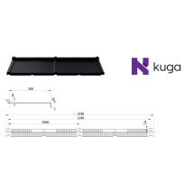 Modular metal roofing tiles Kuga Aluminium MAT