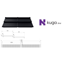 Blachodachówka modułowa  Kuga Line Pladur® Wrinkle Mat Plus 