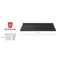 Blachodachówka modułowa  Janosik Pladur® Relief Textured Wood