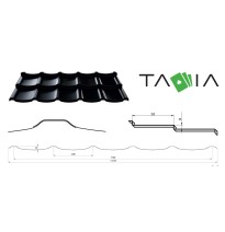 Blachodachówka modułowa  Talia Pladur® Relief IceCrystal